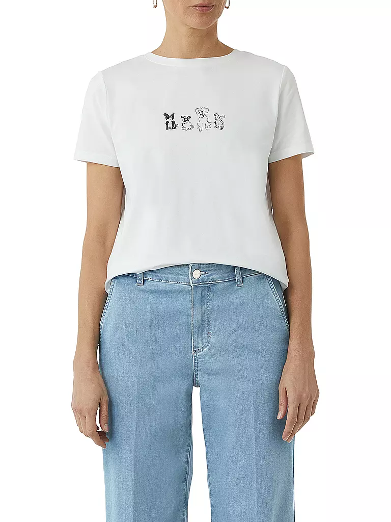 COMMA | T-shirt | Bianco