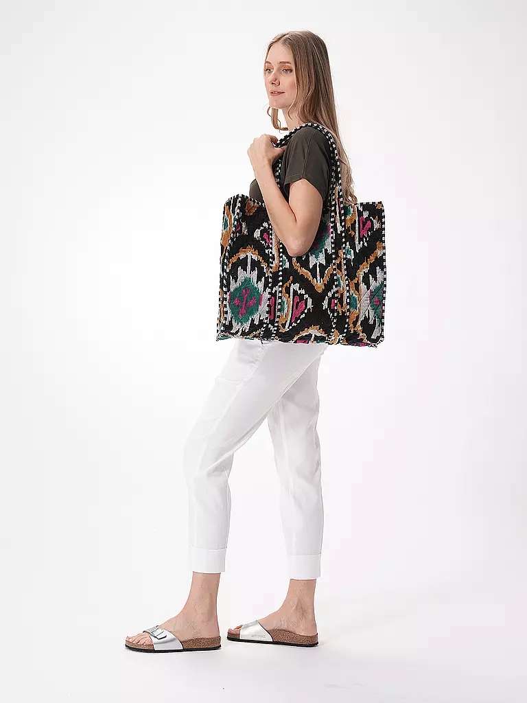 CONSCIOUS YOGA COLLECTIVE | Tasche - Shopper VELVET IKAT SHOPPER | Nero
