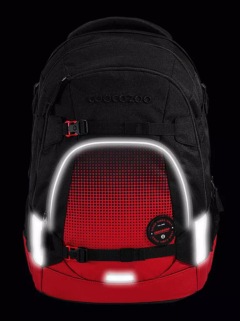 COOCAZOO | Schulrucksack MATE BLAZING FIRE  | Rosso