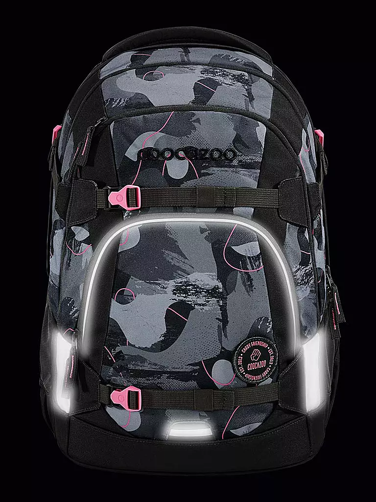 COOCAZOO | Schulrucksack MATE BUBBLE BRUSH | Grigio