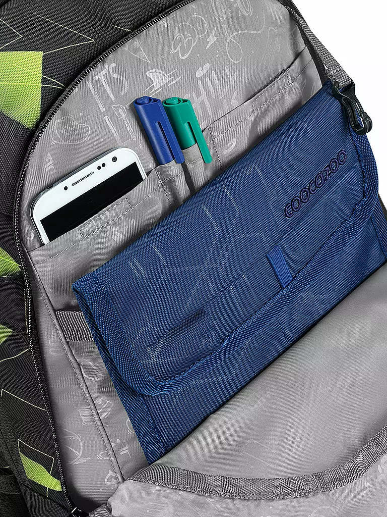 COOCAZOO | Schulrucksack MATE Lime Flash | Nero