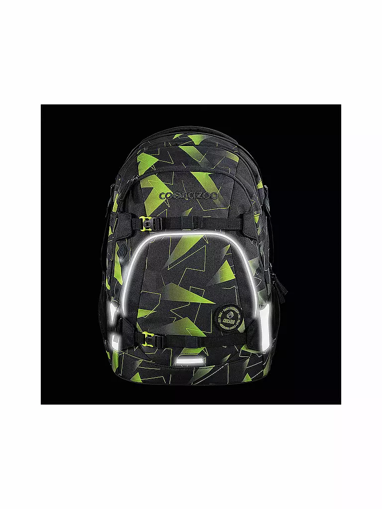 COOCAZOO | Schulrucksack MATE Lime Flash | Nero