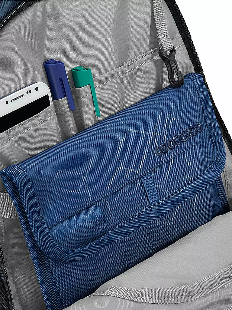 COOCAZOO | Zaino da scuola PORTER ELECTRIC ICE | Blu scuro