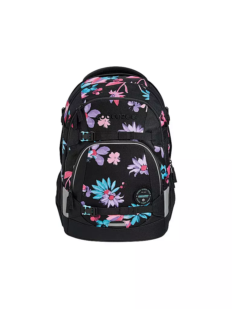 COOCAZOO | Zaino scolastico MATE Floral Artnight | Nero
