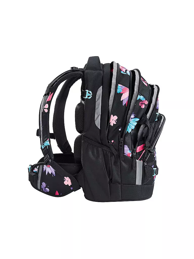 COOCAZOO | Zaino scolastico MATE Floral Artnight | Nero