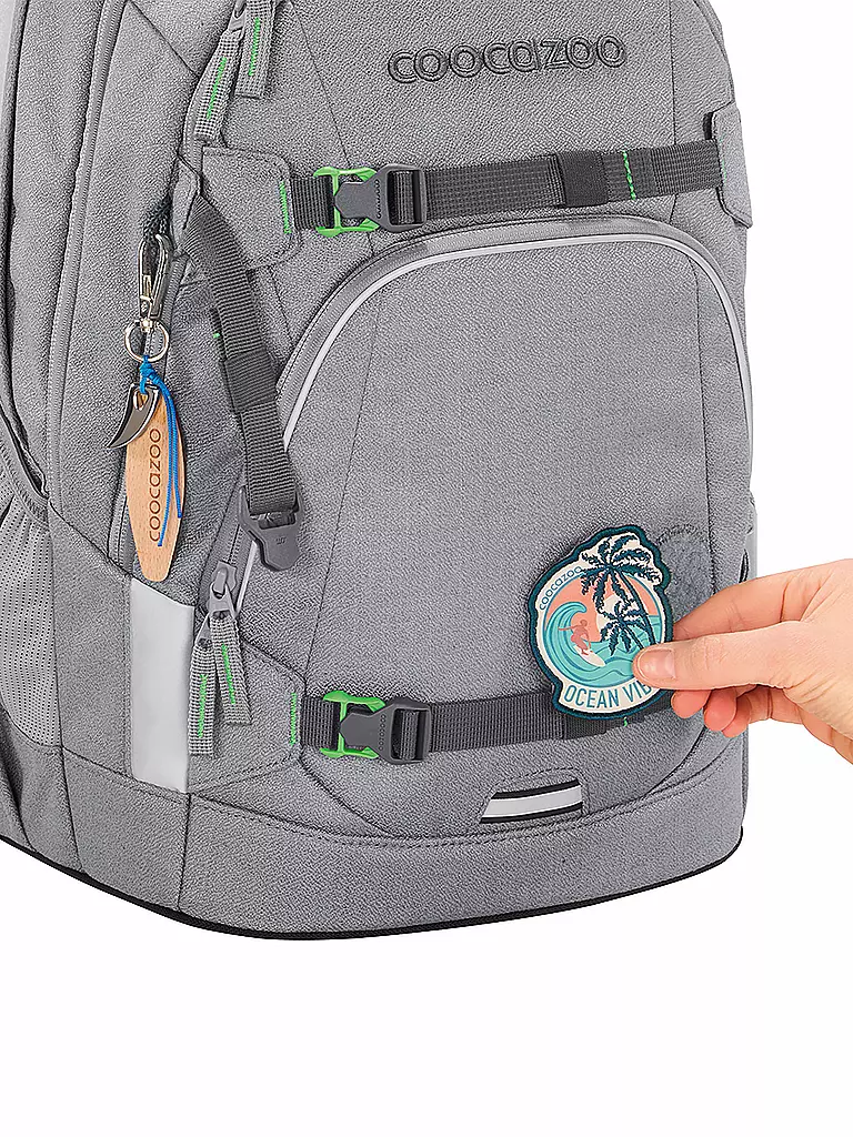 COOCAZOO | Zaino scolastico Mate Mixed Faded Silver Dust | Grigio