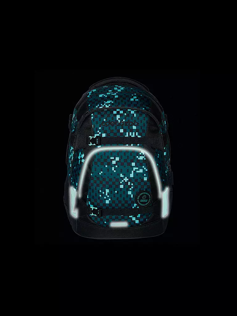 COOCAZOO | Zaino scolastico MATE Pixel Box | Nero