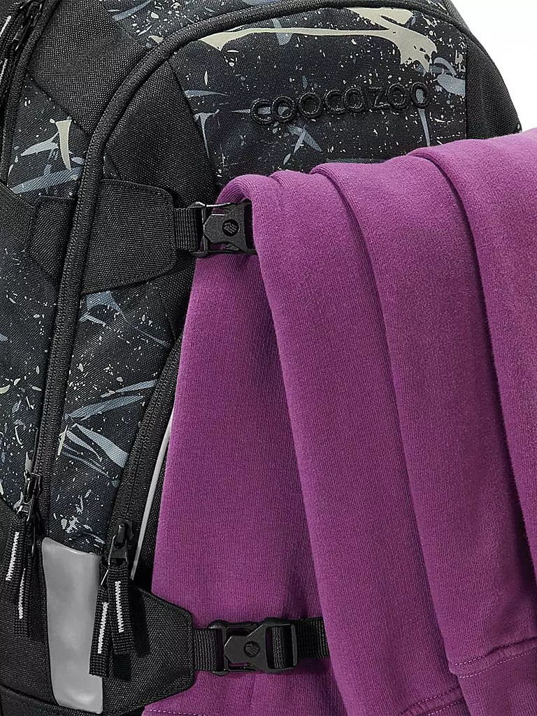 COOCAZOO | Zaino scolastico MATE REFLECTIVE SPLAS | Nero