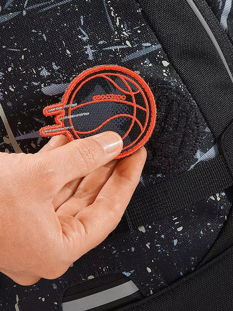 COOCAZOO | Zaino scolastico MATE REFLECTIVE SPLAS | Nero