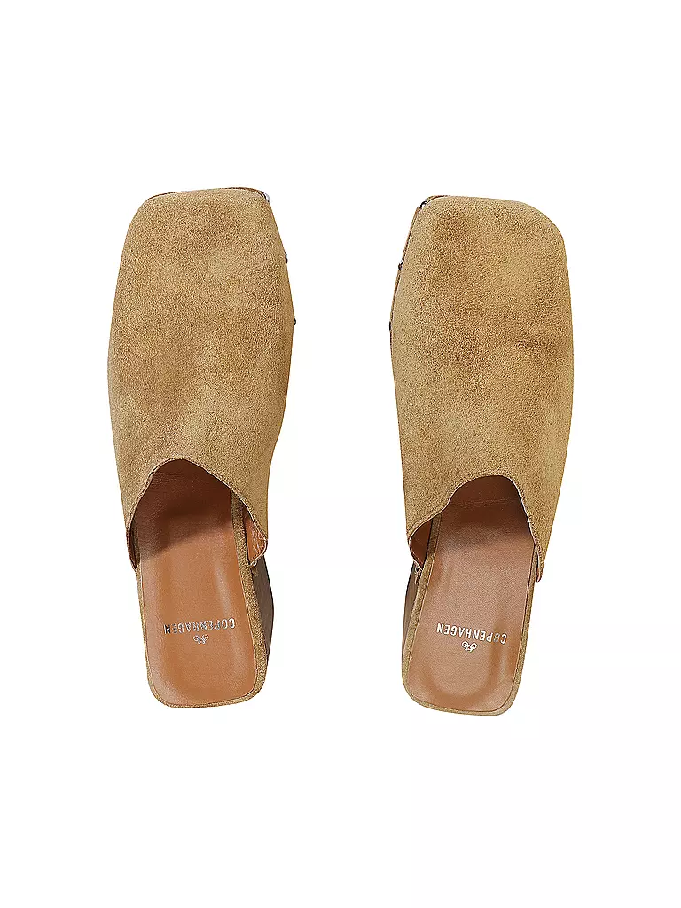 COPENHAGEN | Pantoletten - Clogs SUEDE | Marrone chiaro