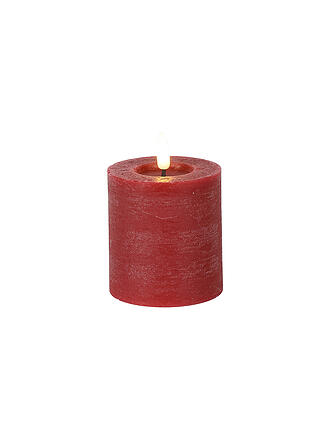 COUNTRYFIELD | Candela a colonna rustica LED Lyon S rossa