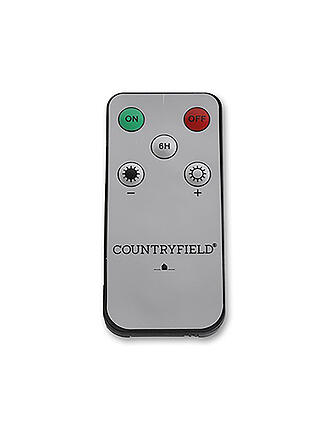 COUNTRYFIELD | Candela LED Set 2 pezzi Rustico 24x2,2cm Verde Scuro