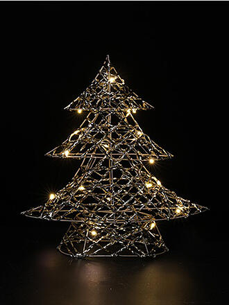 COUNTRYFIELD | Statua decorativa - Albero di Natale a LED DAMI Small 30cm oro