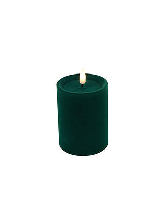COUNTRYFIELD | Candela LED VELVET Media 7,5x10cm Verde Scuro