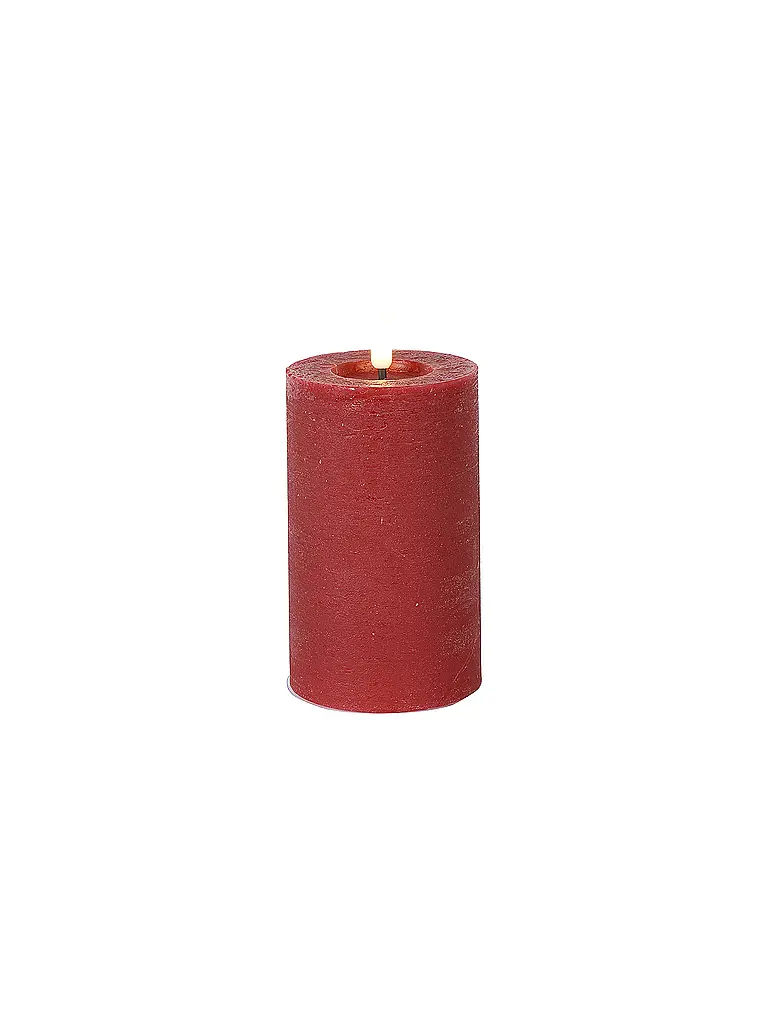COUNTRYFIELD | Candela a colonna rustica LED Lyon M rossa | Rosso scuro