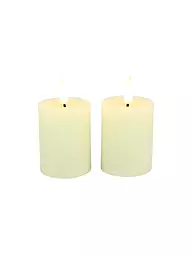 COUNTRYFIELD | Set di 2 candele a LED LYON 5x9 cm color crema | Crema