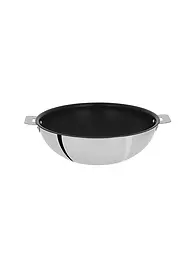 CRISTEL FRANCE | Wok 28cm CASTELINE EXCELISS Acciaio Inox Antiaderente | Argento