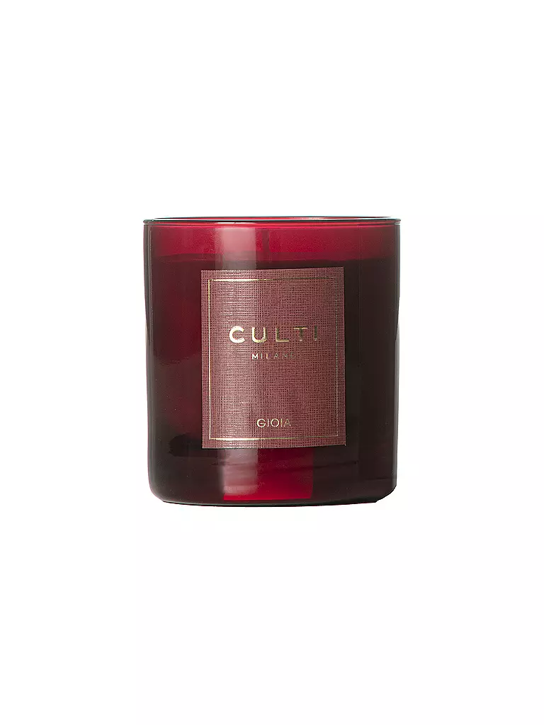 CULTI | Candela natalizia 270g piccola GIOIA Rossa | Rosso scuro