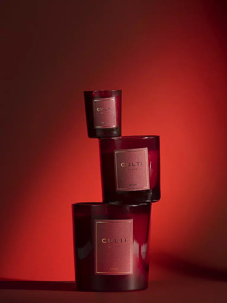 CULTI | Candela natalizia 270g piccola GIOIA Rossa | 