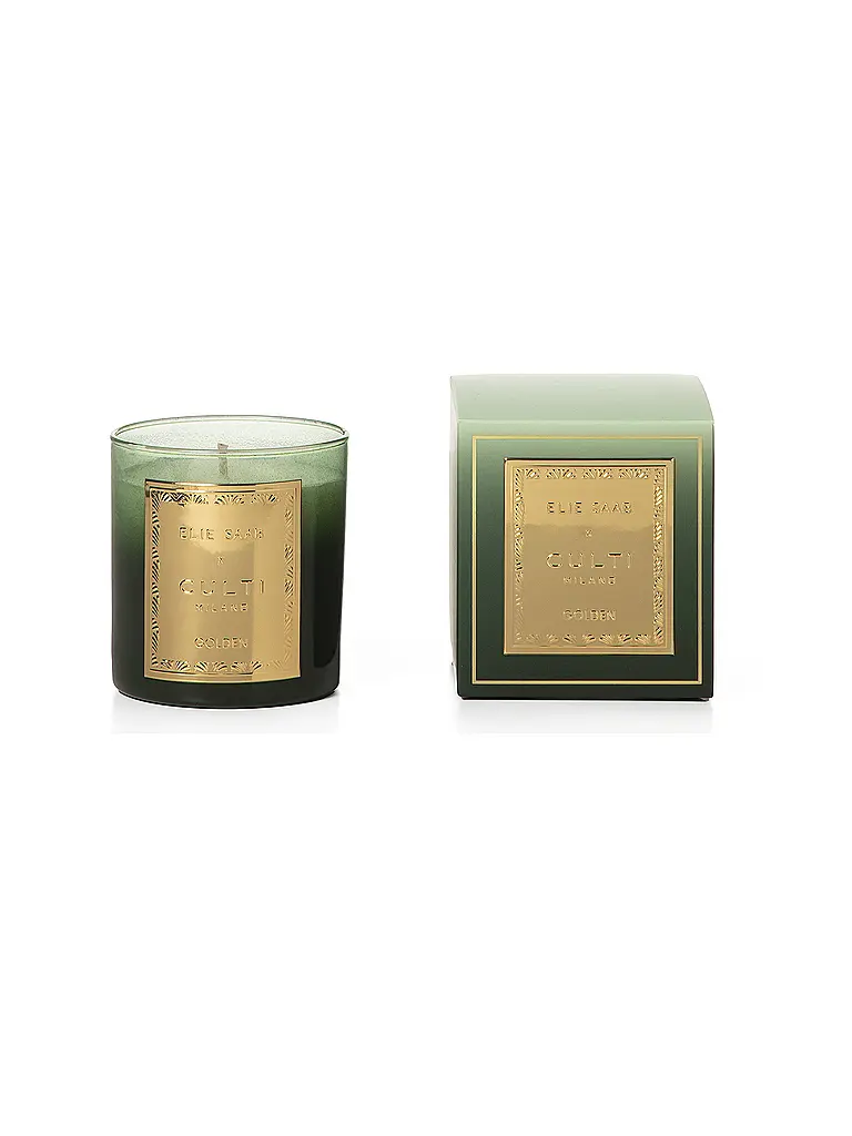 CULTI | Candela profumata Elie Saab x Culti Milano 270g Golden | Verde scuro