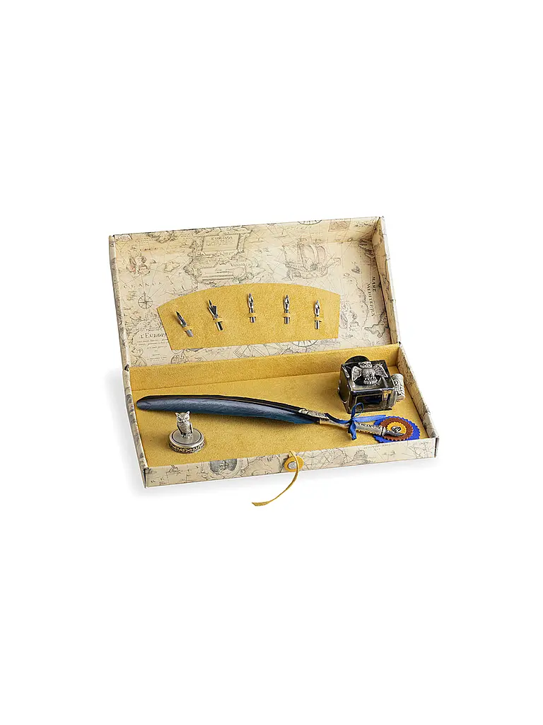 DALLAITI | Schreibset mit Federhalter Gold | Oro