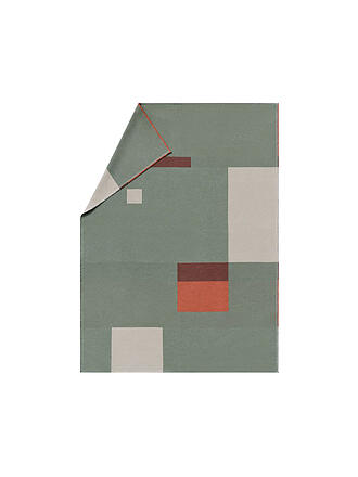 DAVID FUSSENEGGER | Coperta - Plaid LUCA Squares 140x200cm Verde