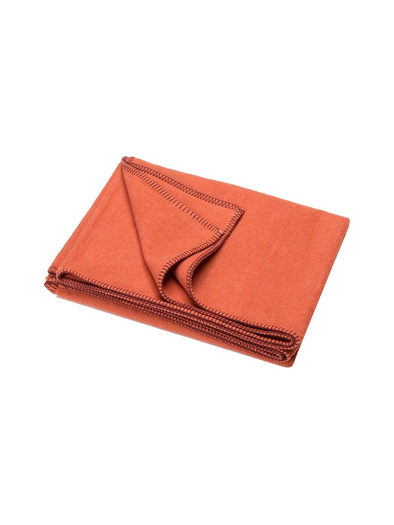 Tagesdecke - Plaid Sylt 140x200cm (Terracotta) arancione