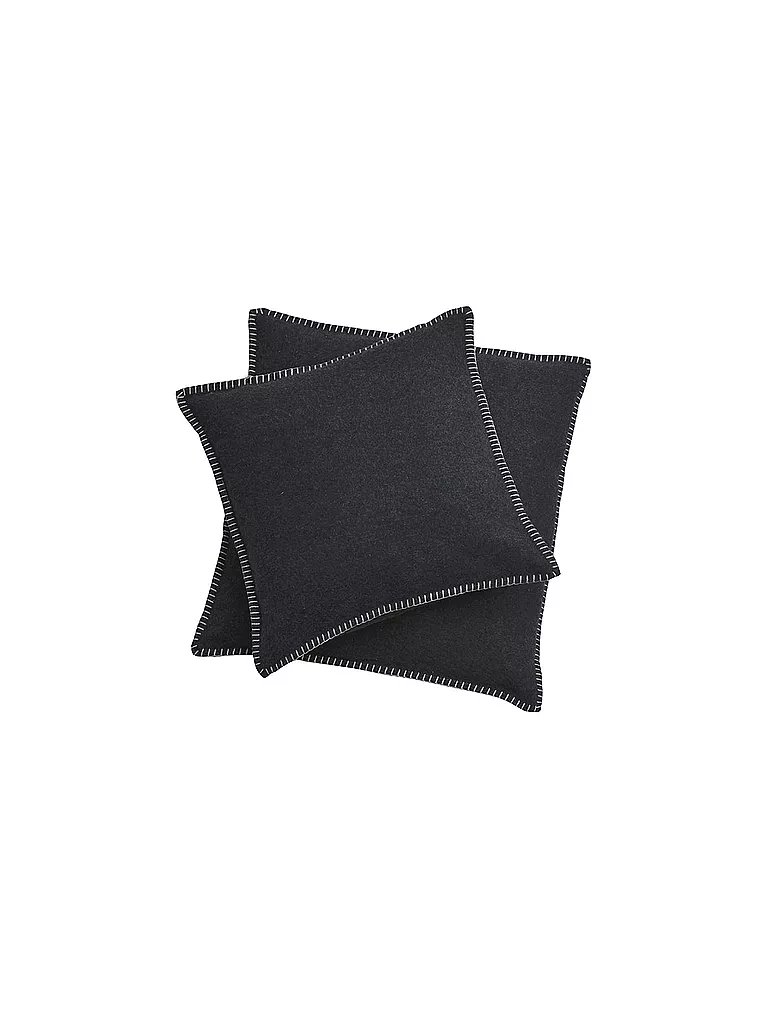DAVID FUSSENEGGER | Federa per cuscino "Sylt" 40x40cm (Antracite) | Grigio