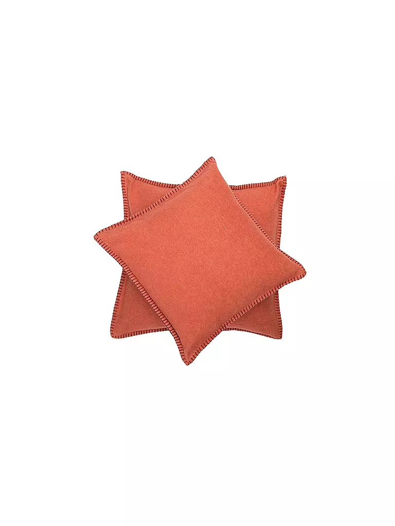 DAVID FUSSENEGGER | Fodera per cuscino "Sylt" 40x40cm (Rosa) | Arancione