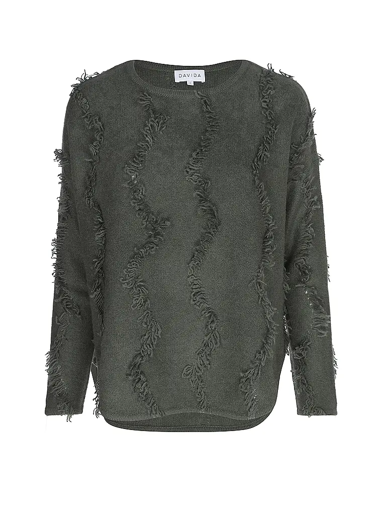 DAVIDA | Kaschmirpullover | Verde scuro