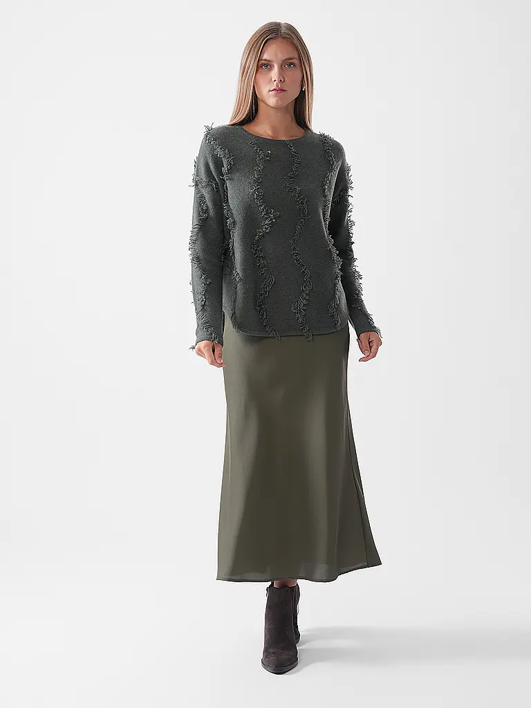DAVIDA | Kaschmirpullover | Verde scuro