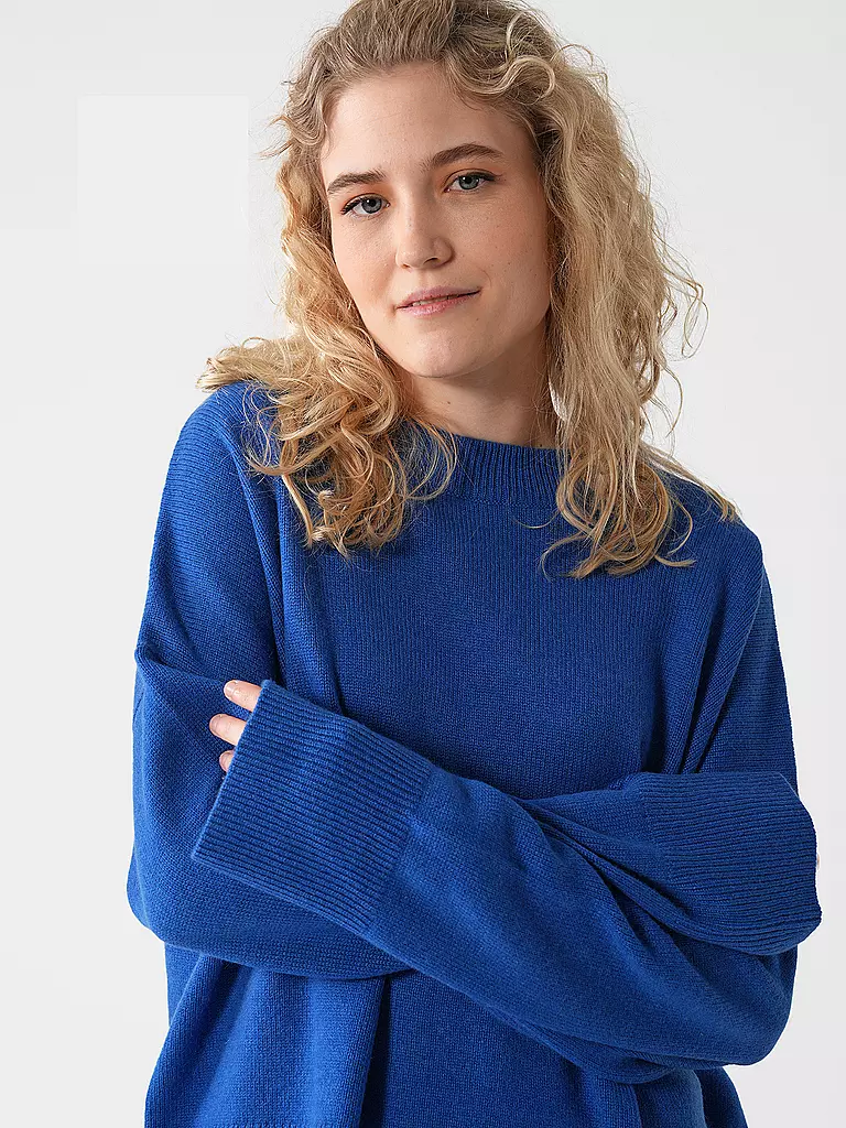 DAVIDA | Kaschmirpullover | Blu scuro