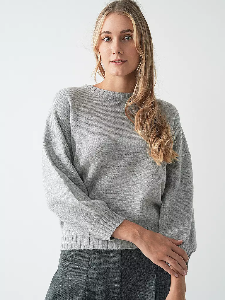 DAVIDA | Kaschmirpullover | Grigio chiaro