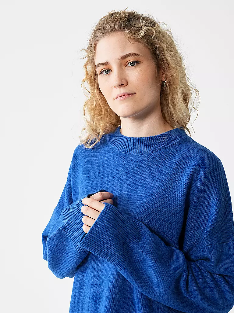 DAVIDA | Kaschmirpullover | Blu scuro