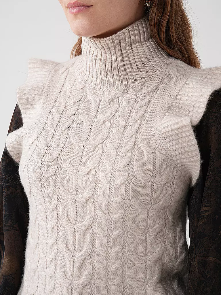 DAVIDA | Kaschmirpullunder  | Beige