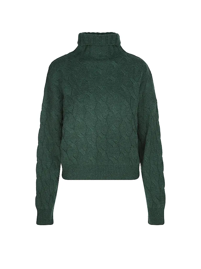 DAVIDA | Pullover in cashmere CHUNKY CABLE | Verde