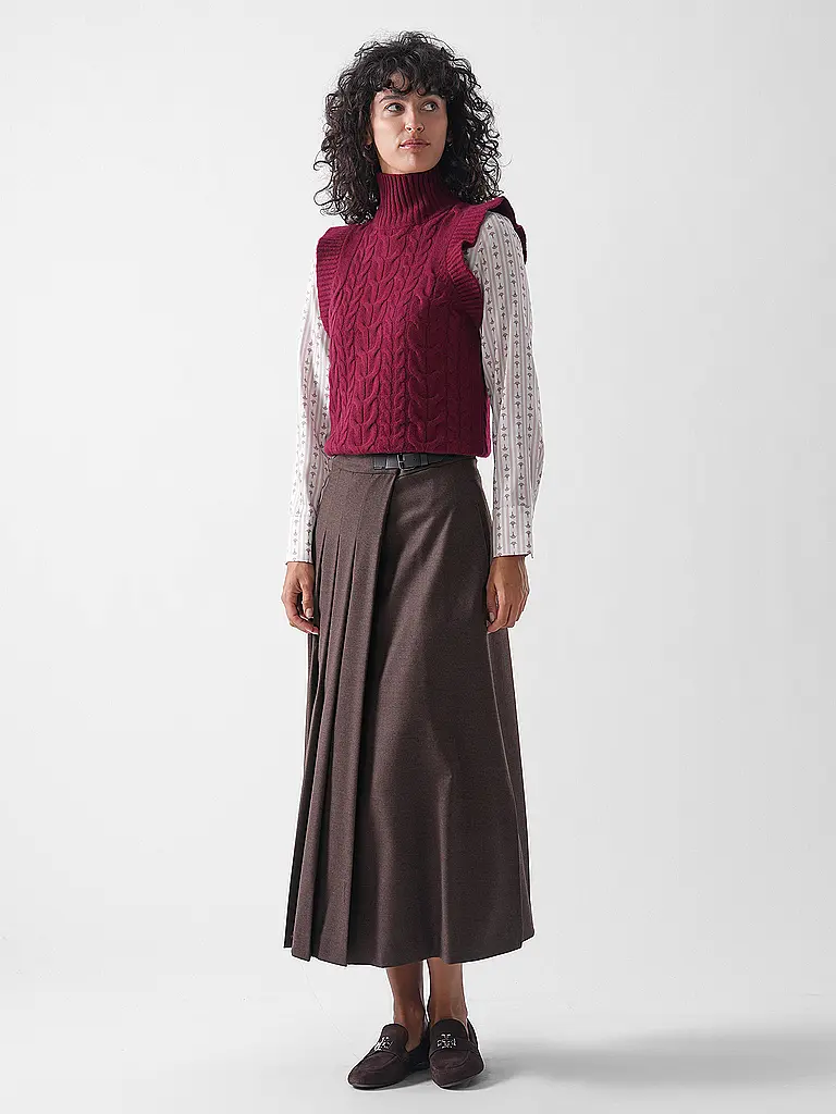 DAVIDA | Pullunder in cashmere | Rosso