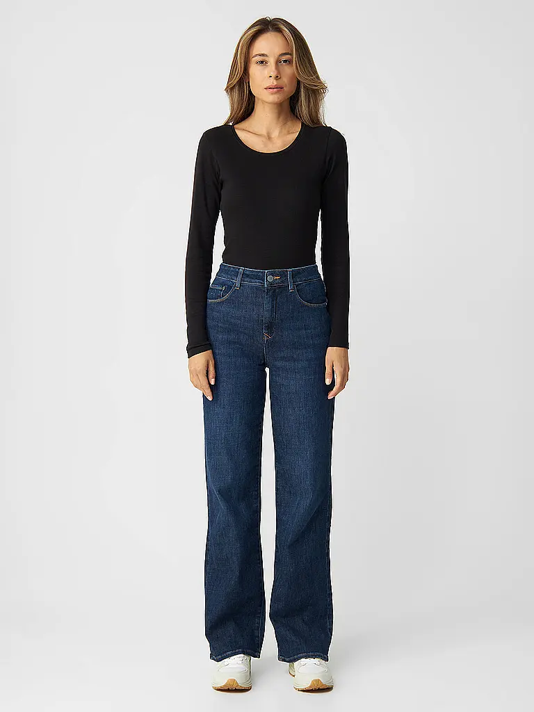 DAWN DENIM | Jeans Flared Fit DEW CLASSIC | Blu scuro