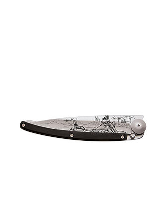 DEEJO | Coltello tascabile ebano titanio EASY RIDER 37G