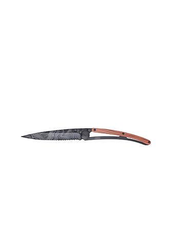 DEEJO | Coltello da tasca in legno di corallo nero TOPOGRAFIA 37G