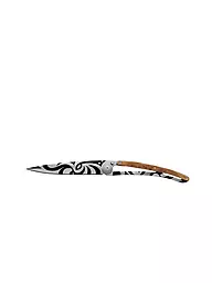 DEEJO | Coltello da tasca ginepro titanio TRIBAL 37G | Argento