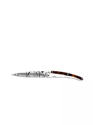 DEEJO | Coltello tascabile effetto tartaruga lucido GLOBE TROTTER 37G | Argento