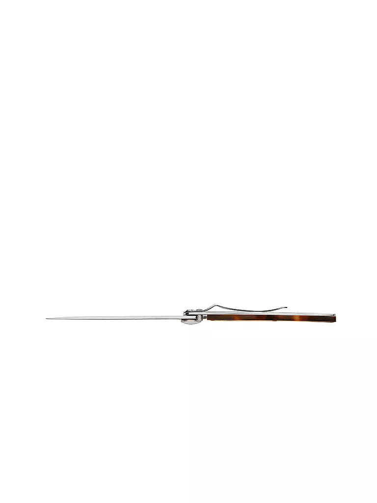 DEEJO | Coltello tascabile effetto tartaruga lucido GLOBE TROTTER 37G | Argento