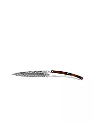 DEEJO | Coltello tascabile effetto tartaruga lucido GLOBE TROTTER 37G | Argento