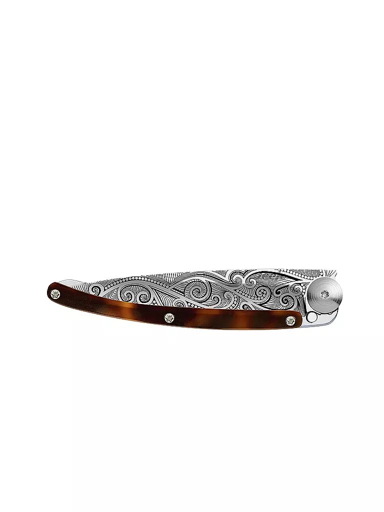 DEEJO | Coltello tascabile effetto tartaruga lucido PACIFIC 37G | 