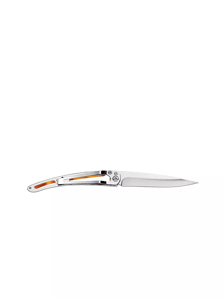 DEEJO | Coltello tascabile effetto tartaruga lucido TERRA INCGNITA 37G | Argento