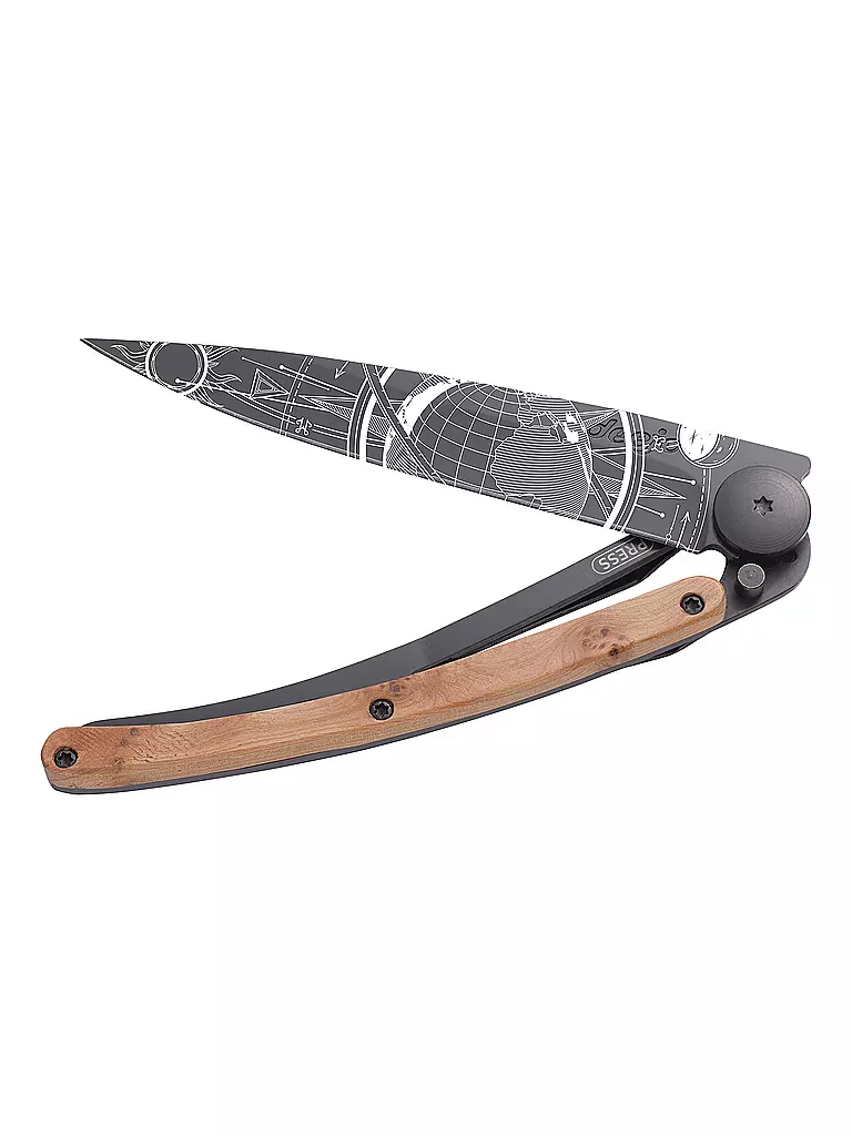 DEEJO | Coltello tascabile Ginepro Nero GLOBETROTTER 37G | 