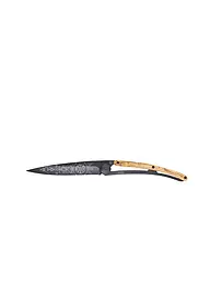 DEEJO | Coltello tascabile in legno d'olivo nero WIKINGER VEGVISIR 37G | Nero