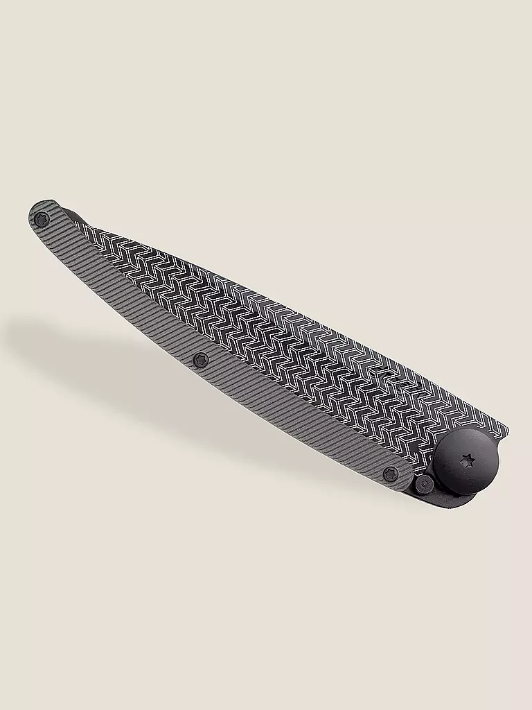 DEEJO | Coltello tascabile Tattoo Alluminio ILLUSION 37GR | Nero