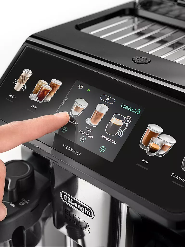 DELONGHI | Macchina da caffè automatica ECAM450.65.G ELETTA EXPLORER Grigio scuro | 
